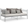 Estructura de sofá cama de metal gris 90x200 cm de vidaXL, Camas y somieres - Ref: Foro24-324757, Precio: 165,26 €, Descuento: %