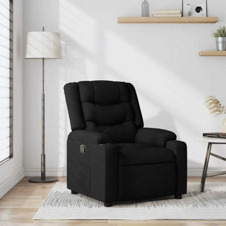 Sillón reclinable de tela negro en Sillones | Comprar online en Foru.es