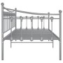 Estructura de sofá cama de metal gris 90x200 cm de vidaXL, Camas y somieres - Ref: Foro24-324757, Precio: 165,26 €, Descuento: %