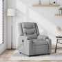 Sillón reclinable de masaje de tela gris claro en Sillones | Comprar online en Foru.es