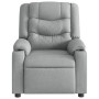 Sillón reclinable de masaje de tela gris claro en Sillones | Comprar online en Foru.es