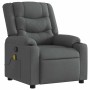 Sillón de masaje reclinable de tela gris oscuro en Sillones | Comprar online en Foru.es