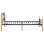 Estructura de cama de metal negro 100x200 cm de vidaXL, Camas y somieres - Ref: Foro24-324940, Precio: 126,46 €, Descuento: %