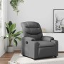 Sillón reclinable de cuero sintético gris en Sillones | Comprar online en Foru.es
