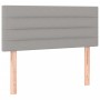 Cama box spring colchón y luces LED tela gris claro 90x190 cm de vidaXL, Camas y somieres - Ref: Foro24-3133197, Precio: 300,...