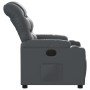 Sillón reclinable de cuero sintético gris en Sillones | Comprar online en Foru.es