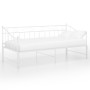 Estructura de sofá cama extraíble de metal blanco 90x200 cm de vidaXL, Camas y somieres - Ref: Foro24-324777, Precio: 182,52 ...