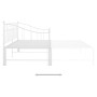 Estructura de sofá cama extraíble de metal blanco 90x200 cm de vidaXL, Camas y somieres - Ref: Foro24-324777, Precio: 182,52 ...