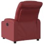 Sillón reclinable de cuero sintético rojo tinto en Sillones | Comprar online en Foru.es