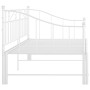 Estructura de sofá cama extraíble de metal blanco 90x200 cm de vidaXL, Camas y somieres - Ref: Foro24-324777, Precio: 182,52 ...