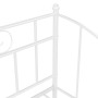 Estructura de sofá cama extraíble de metal blanco 90x200 cm de vidaXL, Camas y somieres - Ref: Foro24-324777, Precio: 182,52 ...