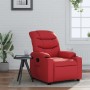 Sillón reclinable de cuero sintético rojo en Sillones | Comprar online en Foru.es