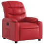 Sillón reclinable de cuero sintético rojo en Sillones | Comprar online en Foru.es