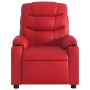 Sillón reclinable de cuero sintético rojo en Sillones | Comprar online en Foru.es