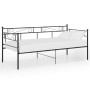 Estructura de sofá cama de metal negro 90x200 cm de vidaXL, Camas y somieres - Ref: Foro24-324767, Precio: 137,82 €, Descuent...