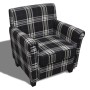 Sillón con cojín de tela negro de vidaXL, Sillones - Ref: Foro24-240977, Precio: 214,27 €, Descuento: %