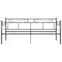 Estructura de sofá cama de metal negro 90x200 cm de vidaXL, Camas y somieres - Ref: Foro24-324767, Precio: 137,82 €, Descuent...
