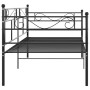Estructura de sofá cama de metal negro 90x200 cm de vidaXL, Camas y somieres - Ref: Foro24-324767, Precio: 137,82 €, Descuent...