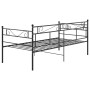 Estructura de sofá cama de metal negro 90x200 cm de vidaXL, Camas y somieres - Ref: Foro24-324767, Precio: 137,82 €, Descuent...