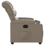 Sillón reclinable de cuero sintético color capuchino en Sillones | Comprar online en Foru.es