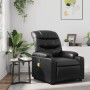 Sillón de masaje reclinable cuero sintético negro en Sillones | Comprar online en Foru.es