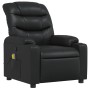Sillón de masaje reclinable cuero sintético negro en Sillones | Comprar online en Foru.es