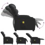Sillón de masaje reclinable cuero sintético negro en Sillones | Comprar online en Foru.es