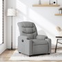 Sillón reclinable de tela gris claro en Sillones | Comprar online en Foru.es