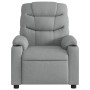 Sillón reclinable de tela gris claro en Sillones | Comprar online en Foru.es