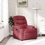 Sillón reclinable de tela rojo tinto en Sillones | Comprar online en Foru.es