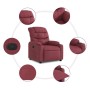 Sillón reclinable de tela rojo tinto en Sillones | Comprar online en Foru.es