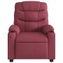 Sillón reclinable de tela rojo tinto en Sillones | Comprar online en Foru.es