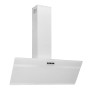 Campana extractora pared acero y vidrio templado blanco 90 cm de vidaXL, Extractores - Ref: Foro24-51670, Precio: 189,84 €, D...