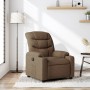 Sillón reclinable de tela marrón en Sillones | Comprar online en Foru.es