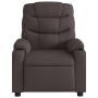 Sillón reclinable de tela marrón oscuro en Sillones | Comprar online en Foru.es