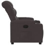 Sillón reclinable de tela marrón oscuro en Sillones | Comprar online en Foru.es