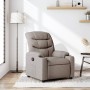 Sillón reclinable de tela gris taupe en Sillones | Comprar online en Foru.es