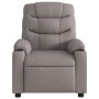 Sillón reclinable de tela gris taupe en Sillones | Comprar online en Foru.es