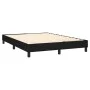 Box spring bed mattress and LED lights black fabric 140x200 cm by vidaXL, Beds and slatted bases - Ref: Foro24-3133239, Price...