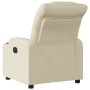 Sillón reclinable de tela crema en Sillones | Comprar online en Foru.es