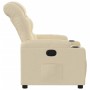 Sillón reclinable de tela crema en Sillones | Comprar online en Foru.es