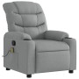Sillón reclinable de masaje de tela gris claro en Sillones | Comprar online en Foru.es