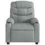 Sillón reclinable de masaje de tela gris claro en Sillones | Comprar online en Foru.es