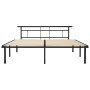 Estructura de cama de metal negro 200x200 cm de vidaXL, Camas y somieres - Ref: Foro24-324838, Precio: 102,16 €, Descuento: %
