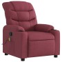 Sillón de masaje reclinable de tela color vino tinto en Sillones | Comprar online en Foru.es
