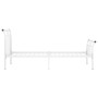 Estructura de cama de metal blanco 100x200 cm de vidaXL, Camas y somieres - Ref: Foro24-325034, Precio: 72,65 €, Descuento: %