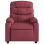 Sillón de masaje reclinable de tela color vino tinto en Sillones | Comprar online en Foru.es