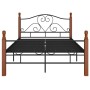 Estructura de cama de metal negro 120x200 cm de vidaXL, Camas y somieres - Ref: Foro24-324934, Precio: 145,74 €, Descuento: %