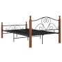 Estructura de cama de metal negro 120x200 cm de vidaXL, Camas y somieres - Ref: Foro24-324934, Precio: 145,74 €, Descuento: %