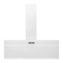 Campana extractora pared acero y vidrio templado blanco 90 cm de vidaXL, Extractores - Ref: Foro24-51670, Precio: 189,84 €, D...